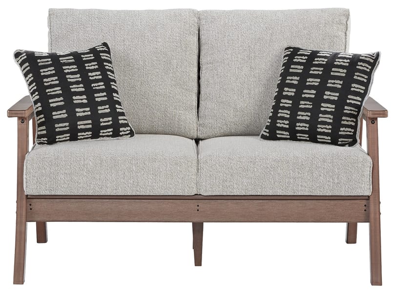 Ashley Outdoor/Patio Emmeline Outdoor Loveseat with Cushion P420-835