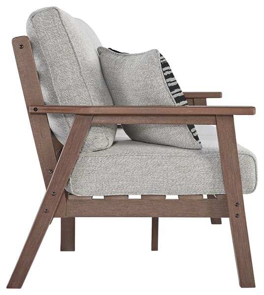 Ashley Outdoor/Patio Emmeline Outdoor Loveseat with Cushion P420-835
