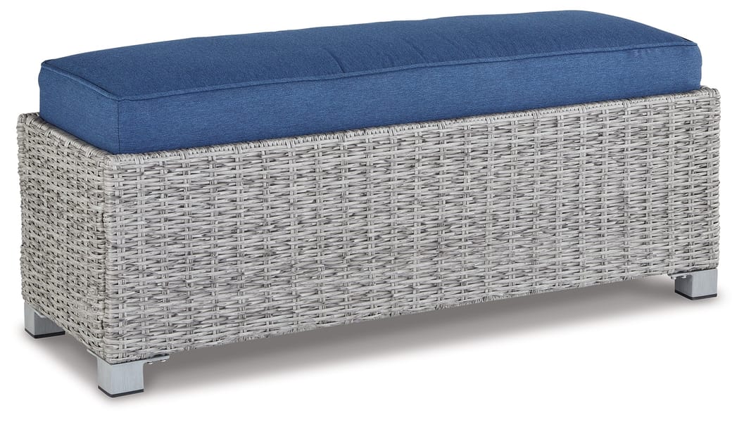 Ashley Outdoor/Patio Naples Beach Outdoor Bench with Cushion P439-600