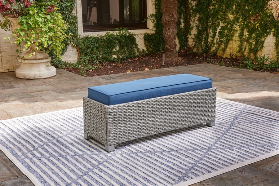 Ashley Outdoor/Patio Naples Beach Outdoor Bench with Cushion P439-600