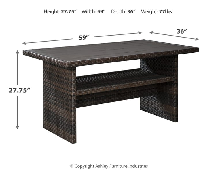 Ashley Outdoor/Patio Easy Isle Multi-Use Table P455-625