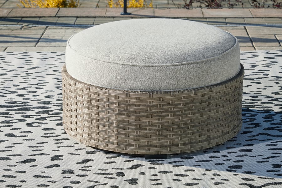 Ashley Outdoor/Patio Calworth Outdoor Ottoman with Cushion P458-814