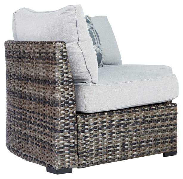 Ashley Outdoor/Patio Harbor Court Curved Loveseat with Cushion P459-861