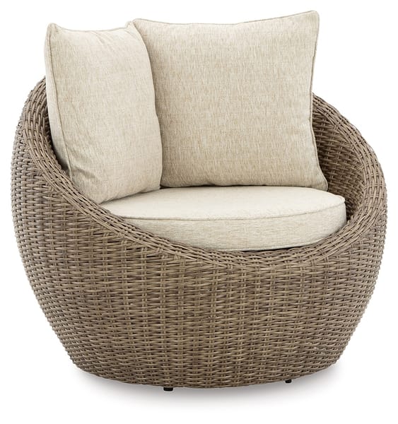 Ashley Outdoor/Patio Danson Swivel Lounge with Cushion (Set of 2) P505-821