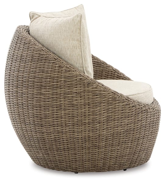 Ashley Outdoor/Patio Danson Swivel Lounge with Cushion (Set of 2) P505-821