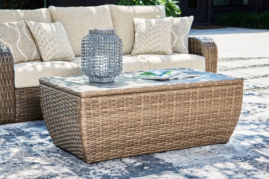 Ashley Outdoor/Patio Sandy Bloom Outdoor Coffee Table P507-720