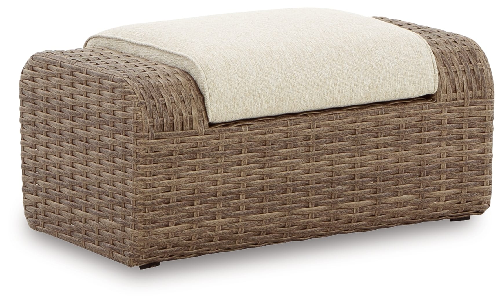 Ashley Outdoor/Patio Sandy Bloom Outdoor Ottoman with Cushion P507-814