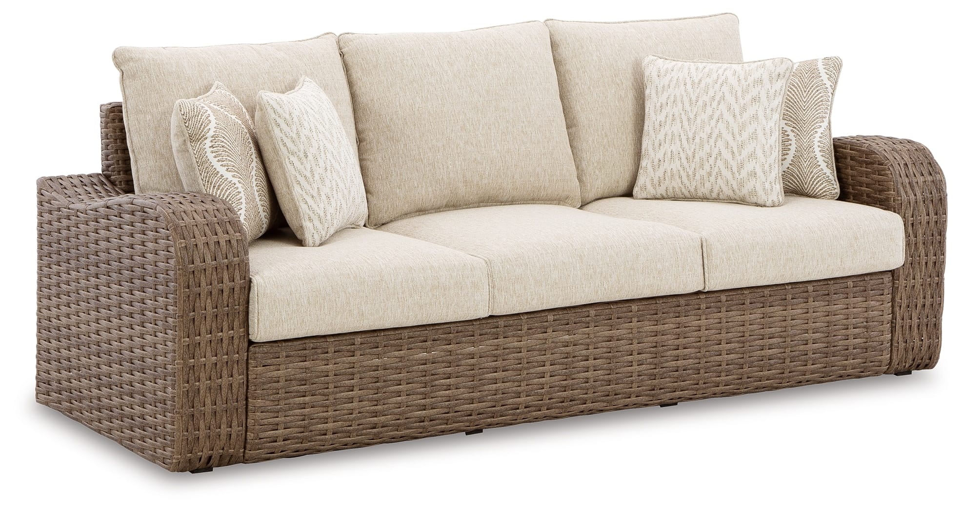 Ashley Outdoor/Patio Sandy Bloom Outdoor Sofa with Cushion P507-838