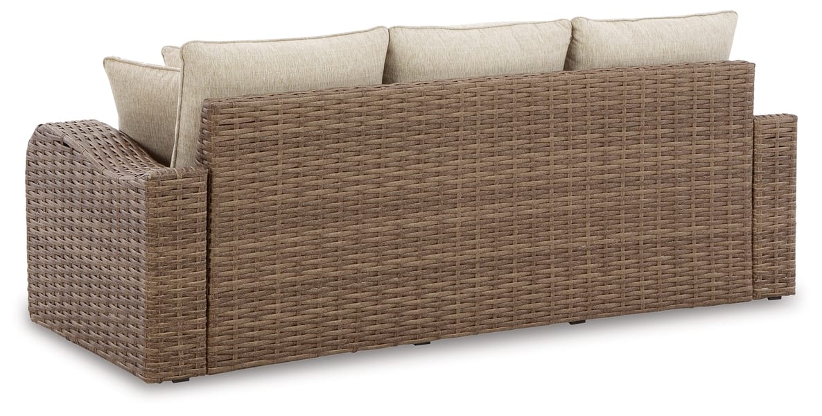 Ashley Outdoor/Patio Sandy Bloom Outdoor Sofa with Cushion P507-838