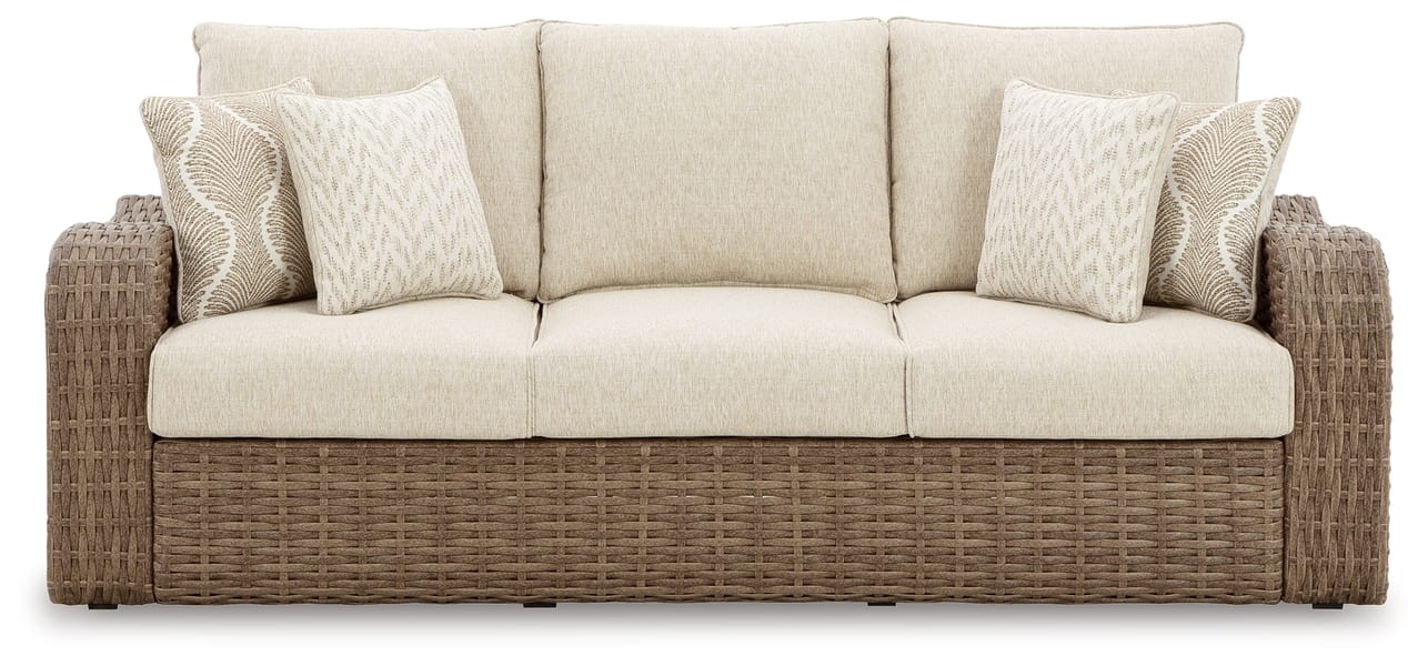 Ashley Outdoor/Patio Sandy Bloom Outdoor Sofa with Cushion P507-838