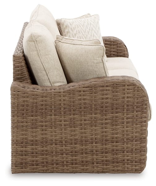 Ashley Outdoor/Patio Sandy Bloom Outdoor Sofa with Cushion P507-838