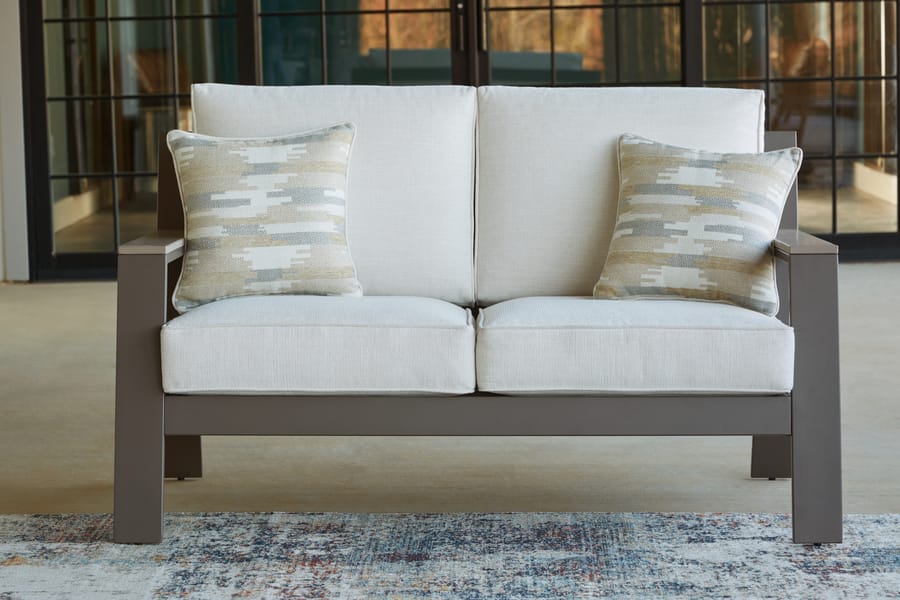 Ashley Outdoor/Patio Tropicava Outdoor Loveseat with Cushion P514-835