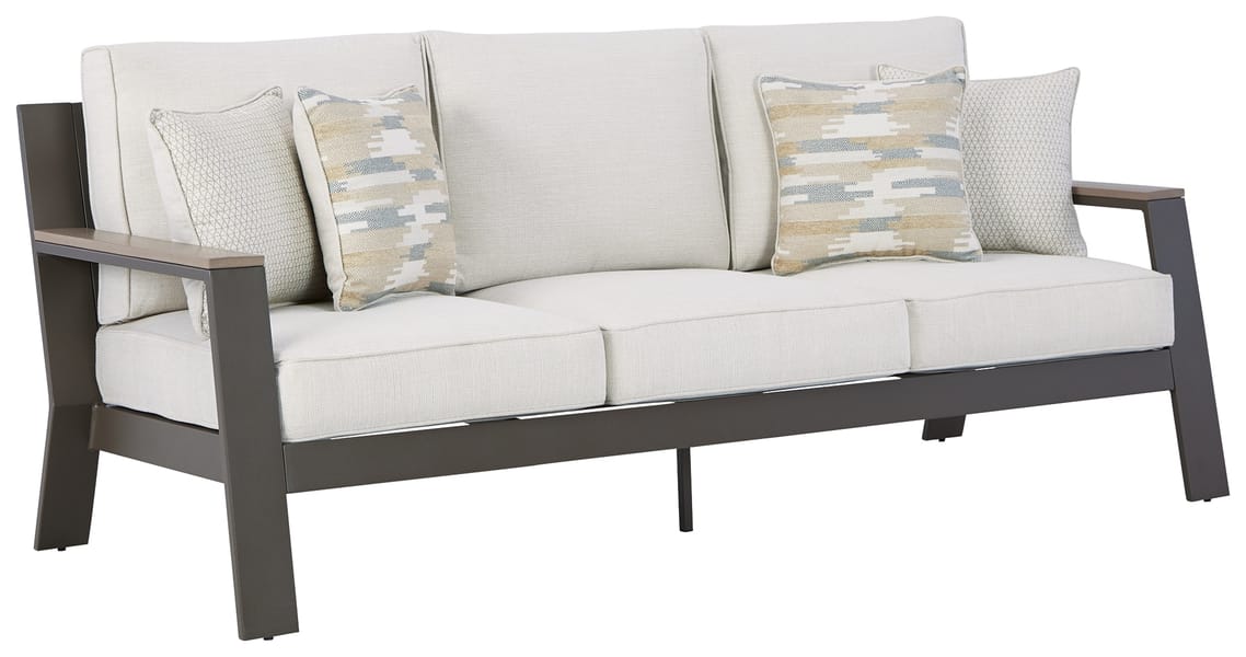 Ashley Outdoor/Patio Tropicava Outdoor Sofa with Cushion P514-838
