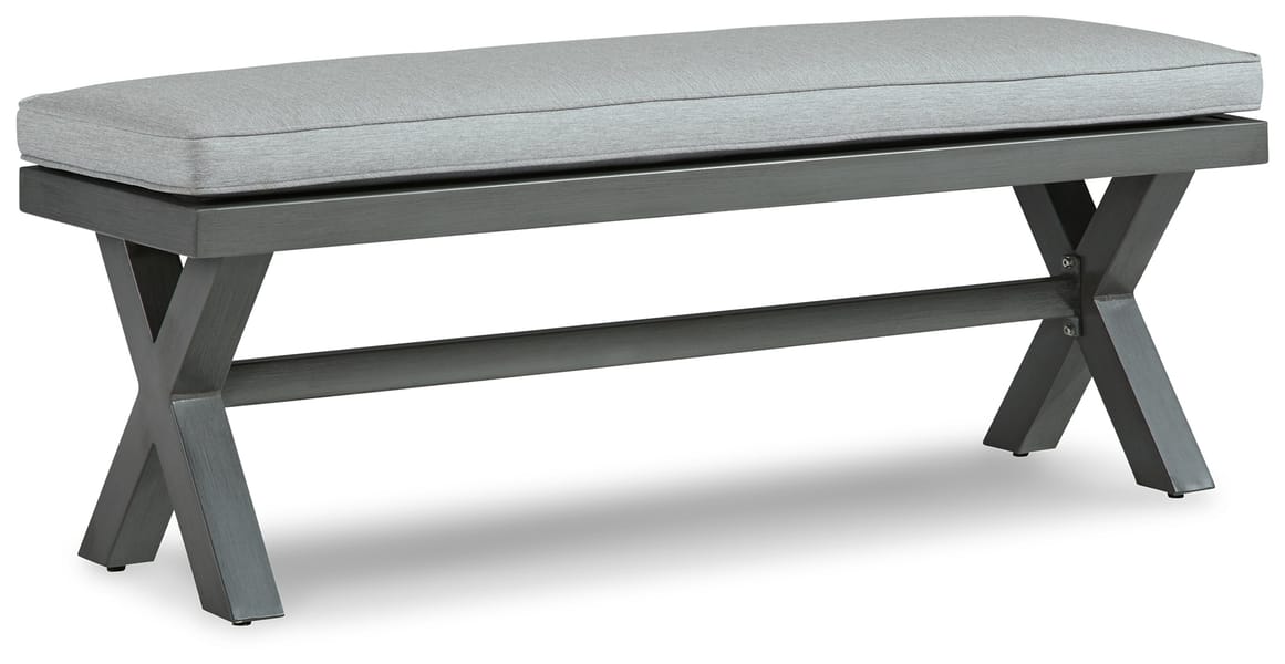 Ashley Outdoor/Patio Elite Park Outdoor Bench with Cushion P518-600