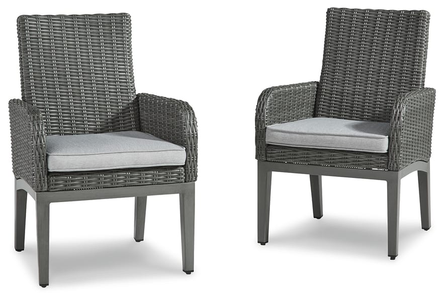 Ashley Outdoor/Patio Elite Park Arm Chair with Cushion (Set of 2) P518-601A