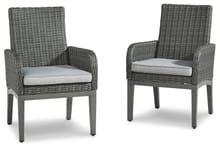 Ashley Outdoor/Patio Elite Park Arm Chair with Cushion (Set of 2) P518-601A