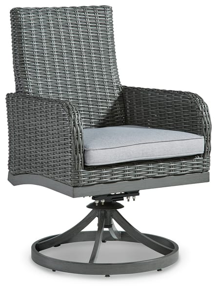 Ashley Outdoor/Patio Elite Park Swivel Chair with Cushion (Set of 2) P518-602A