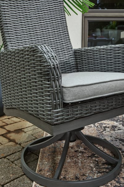 Ashley Outdoor/Patio Elite Park Swivel Chair with Cushion (Set of 2) P518-602A