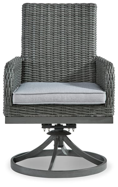 Ashley Outdoor/Patio Elite Park Swivel Chair with Cushion (Set of 2) P518-602A
