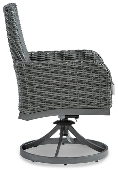 Ashley Outdoor/Patio Elite Park Swivel Chair with Cushion (Set of 2) P518-602A
