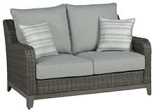 Ashley Outdoor/Patio Elite Park Outdoor Loveseat with Cushion P518-835