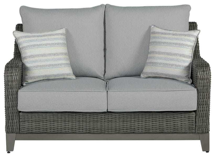 Ashley Outdoor/Patio Elite Park Outdoor Loveseat with Cushion P518-835
