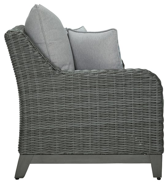 Ashley Outdoor/Patio Elite Park Outdoor Loveseat with Cushion P518-835