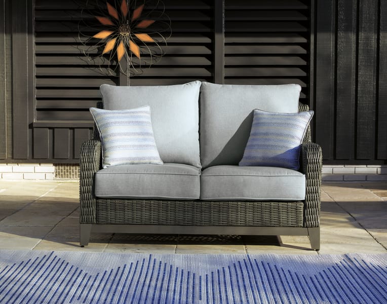 Ashley Outdoor/Patio Elite Park Outdoor Loveseat with Cushion P518-835