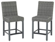 Ashley Outdoor/Patio Palazzo Outdoor Barstool (Set of 2) P520-130