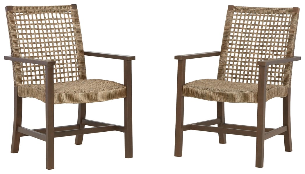Ashley Outdoor/Patio Germalia Outdoor Dining Arm Chair (Set of 2) P730-601A