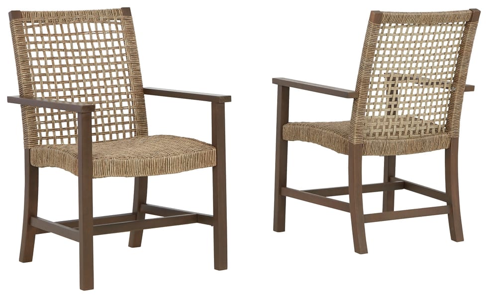 Ashley Outdoor/Patio Germalia Outdoor Dining Arm Chair (Set of 2) P730-601A