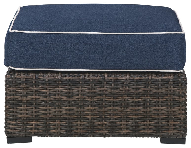 Ashley Outdoor/Patio Grasson Lane Ottoman with Cushion P783-814