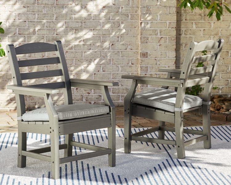 Ashley Outdoor/Patio Visola Arm Chair with Cushion (QTY 2) P802-601A