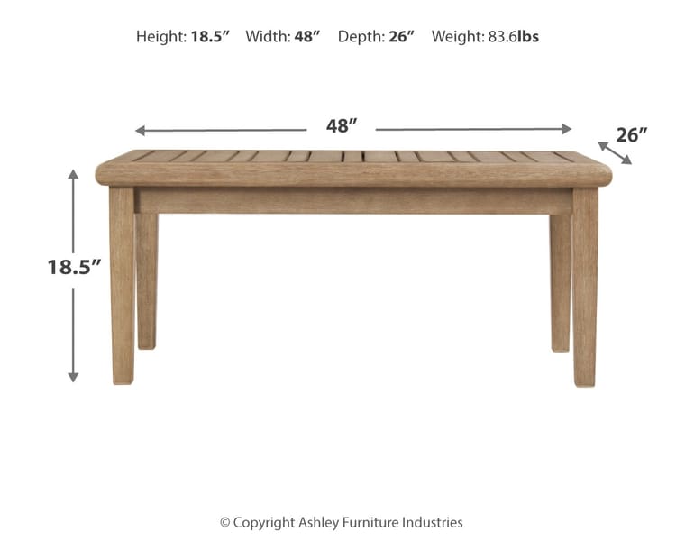 Ashley Outdoor/Patio Gerianne Coffee Table P805-701