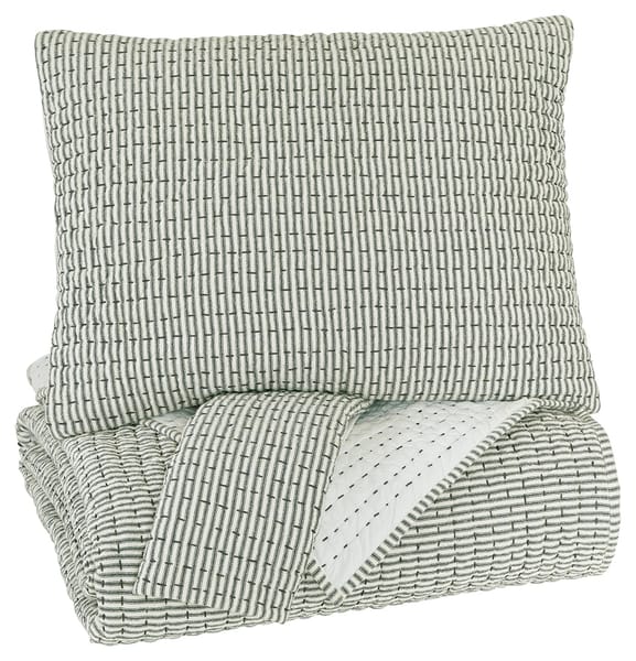 Ashley Bedroom Doralia King Coverlet Set Q487003K