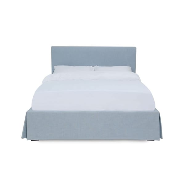 Modus Bedroom Shelby Upholstered Skirted Panel Bed In Sky CB54H54