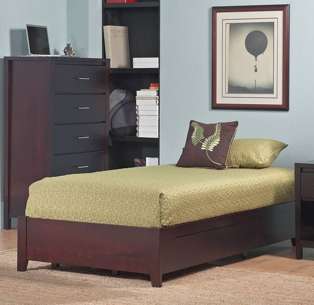 Modus Bedroom Simple Wood Storage Bed In Espresso SP23D5