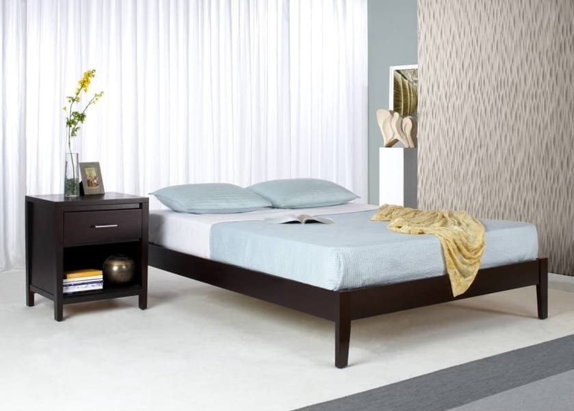 Modus Bedroom Simple Wood Platform Bed In Espresso SP23F7