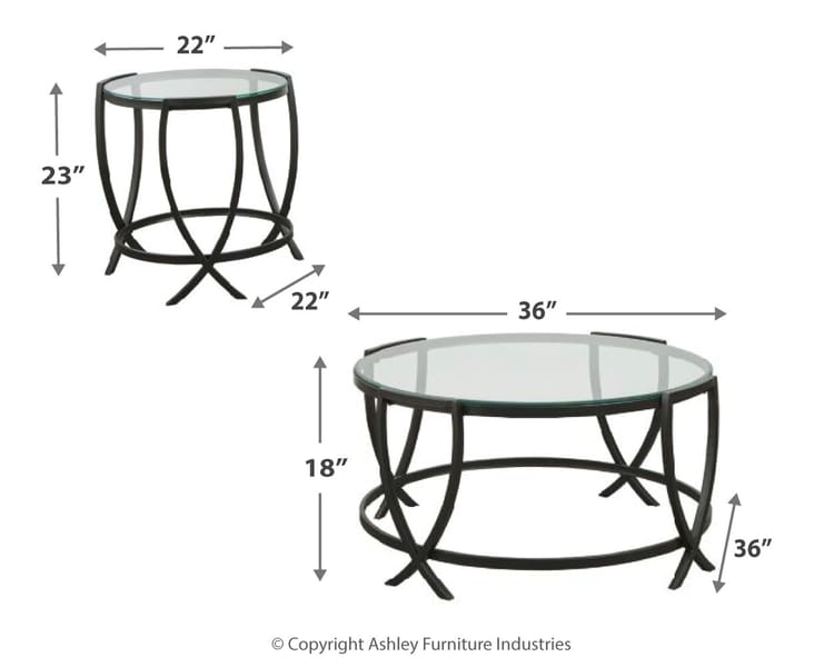 Ashley Living Room Tarrin Table (Set of 3) T115-13