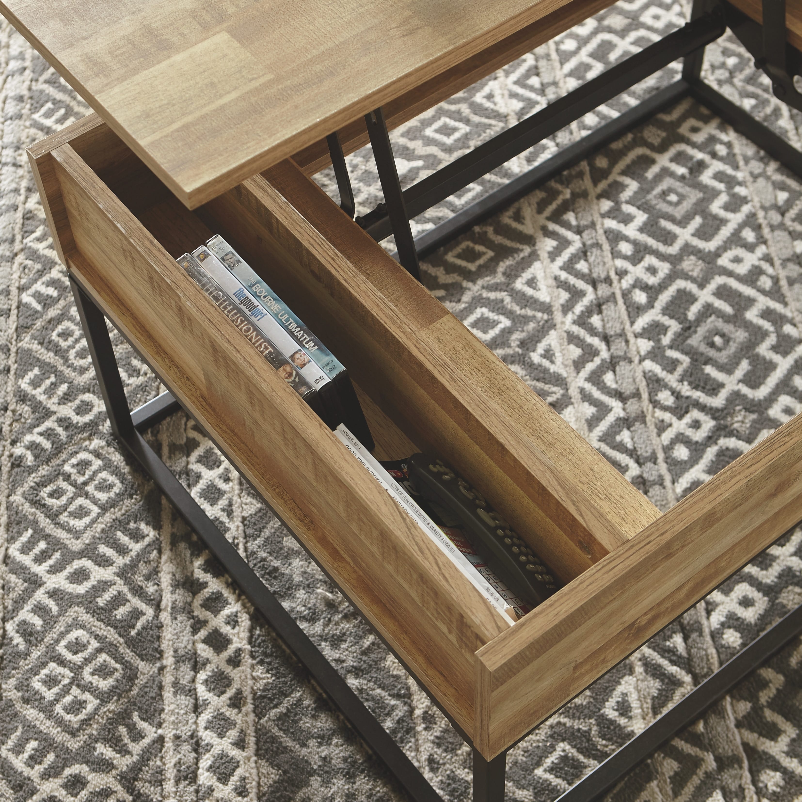 Living Room Coffee Tables Ashley Living Room Gerdanet Lift-Top Coffee ...