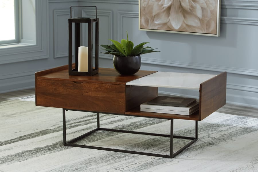 Ashley Living Room Rusitori Lift-Top Coffee Table T169-9