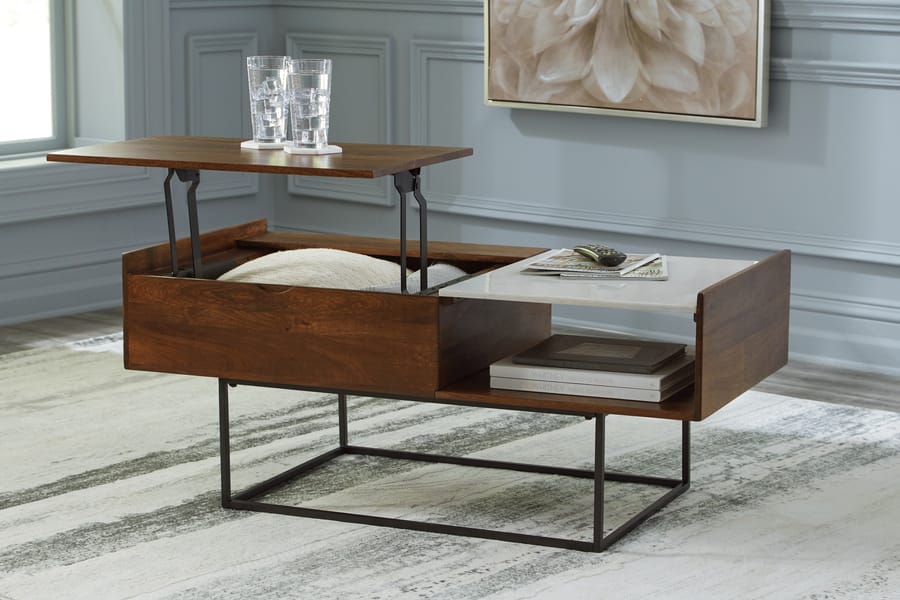 Ashley Living Room Rusitori Lift-Top Coffee Table T169-9