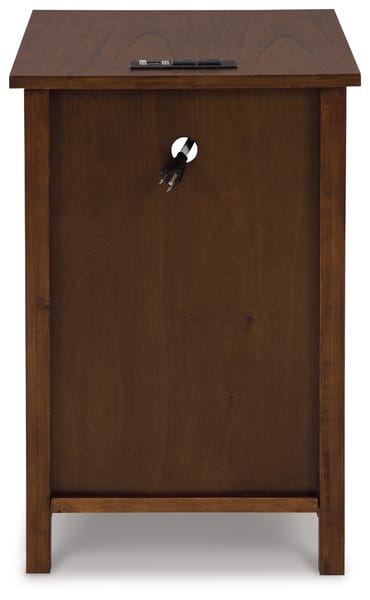 Treytown Chairside End Table in Warm Brown