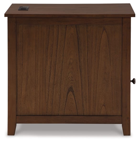 Treytown Chairside End Table in Warm Brown