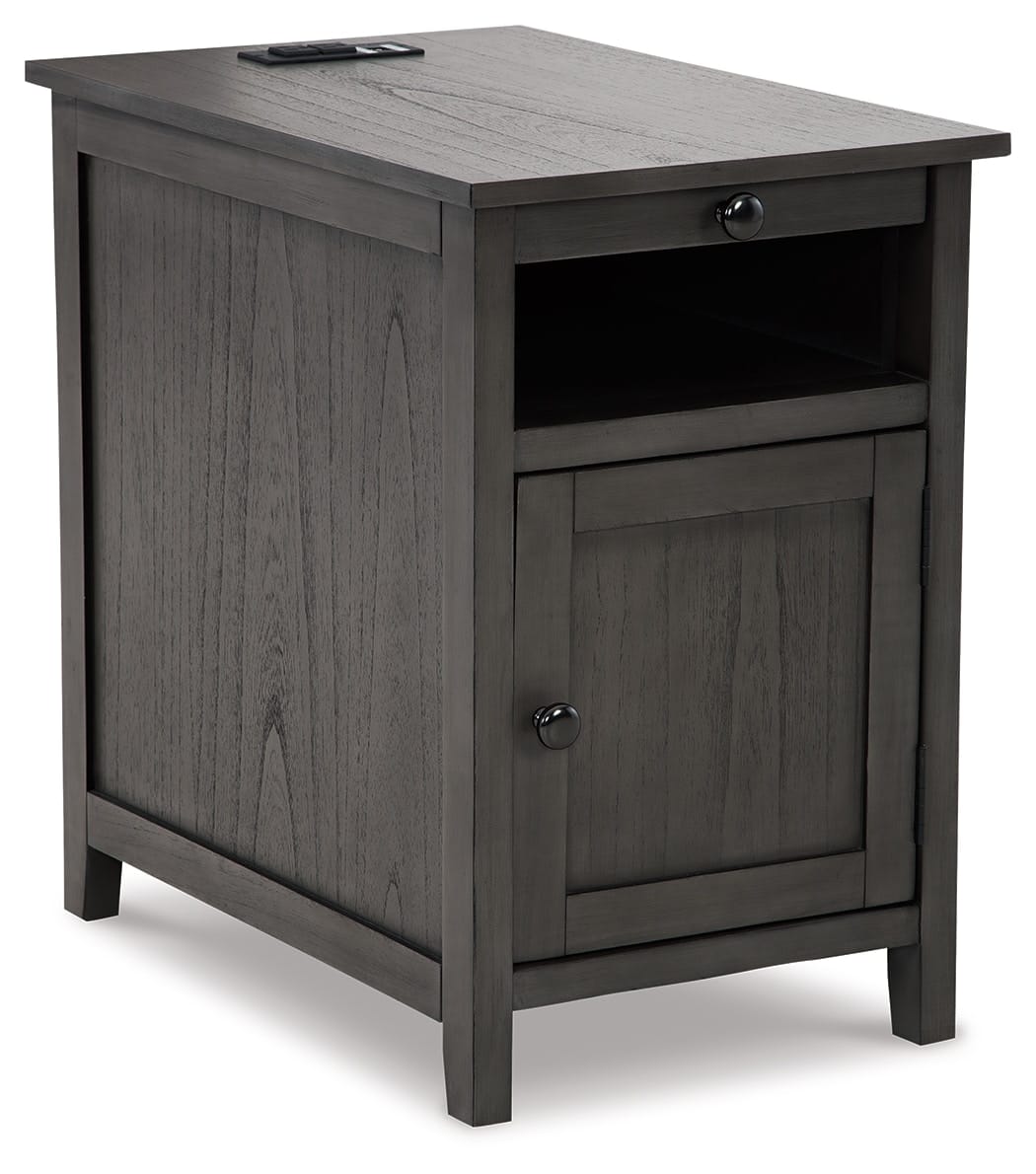 Treytown Chairside End Table in Gray