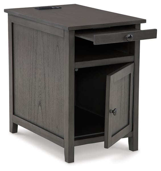 Treytown Chairside End Table in Gray