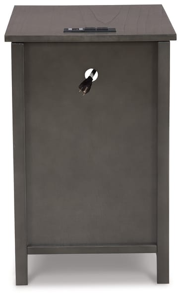 Treytown Chairside End Table in Gray