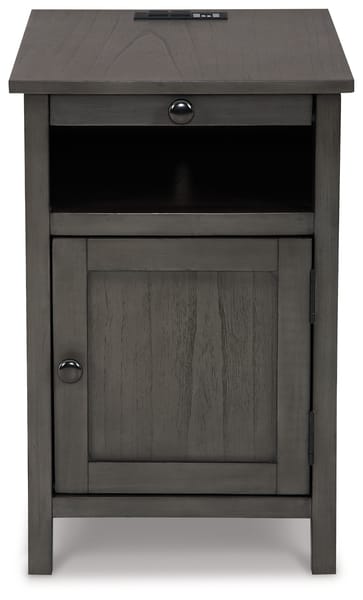 Treytown Chairside End Table in Gray