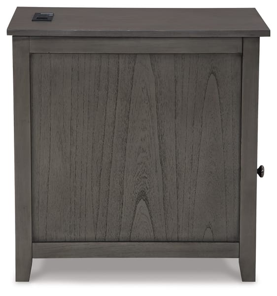 Treytown Chairside End Table in Gray