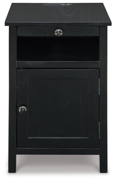 Treytown Chairside End Table in Black